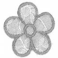 Thermocollant fleurs 3,6x3,6 cm - 1000