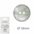 Boutons nacre akoya 18mm argent - 1000