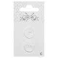 Boutons nacres 18mm blanc - 1000