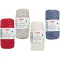 Fil macram&eacute; brillant col asst &Oslash;2mm 4x100g - 14