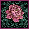 Coussin p&eacute;n&eacute;lope antique - pivoine - 150