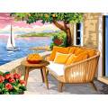 Canevas 40/50 -Balcon d�&eacute;t&eacute; - 150