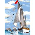 Canevas 45/60 - voile et nageoire - 150