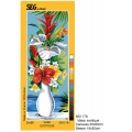 Canevas 25/60 - Vase de fleurs exotiques - 150