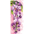 Canevas 25/60 - Fleurs d'Orchidée mauve - 150