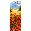 Canevas 25/60 antique blé et coquelicot - 150