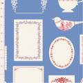 Tissu Tilda labels & ornaments blue - 153