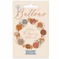 Boutons Tilda Creating Memories boutons 10 et 12mm - 153