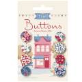 Boutons Tilda Village Life winter 14mm/16mm x 4pcs - 153