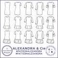 Patron Coralie Bijasson® Alexandra robe  34/56 - 168