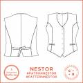 Patron Coralie Bijasson® Nestor gilet 34/48 - 168