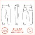 Patron Coralie Bijasson® Philae pantalon 34/56 - 168