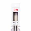 Aiguille tricot 2 pointes x5 ergo 20cm n° 4 - 17
