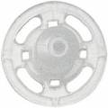 Boutons pression &agrave; coudre 15mm plastique transpare - 17