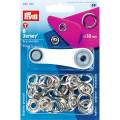 Bouton pression jersey 18mm laiton argente - 17