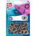 Bouton pression jersey 18mm laiton antique - 17