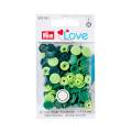 Prym love boutons pression plastique vert 12 mm - 17