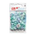 Prym love boutons pression color snaps bleu - 17