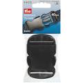 Bouclip 40mm plastique noir - 17