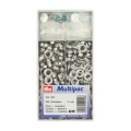 Oeillets + rondelles 8mm laiton nickele + outil - 17