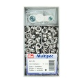 Oeillets + rondelles 11mm laiton argente + outi - 17
