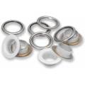 Œillets + rondelles 11mm blanc 20pc - 17