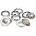 Œillets + rondelles 14mm blanc 15pc - 17