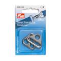 Anneaux triangulaires 25 mm col. gris foncé - 17