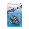 Anneaux triangulaires 30 mm col. gris foncé - 17