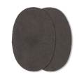 Coudes imitation daim thermocollant gris moyen 8/10,5cm - 17