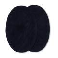 Coudes imitation daim thermocollant bleu marine 8/10,5cm - 17