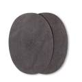 Coudes imitation daim thermocollant gris moyen 9,5/14,5cm - 17