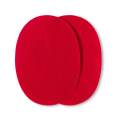 Coudes imitation daim thermocollant rouge 9,5/14,5cm - 17