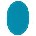 Coudes imitation daim thermocollant turquoise  9,5/14,5cm - 17