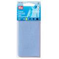 Pièce thermocollante coton bleu 12/45cm - 17