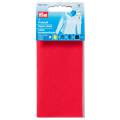 Pièce thermocollante coton 12x45 cm rouge - 17