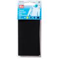 Pièce thermocollante serge coton 12x45 cm noir - 17