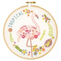 Gontran le flamant - kit broderie - 215