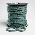Cordon tricot&eacute; lurex 5mm vert - 218