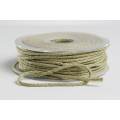 Cordon tricot&eacute; lurex 2mm kaki clair - 218