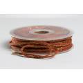 Cordon tricot&eacute; lurex 2mm brique - 218