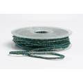 Cordon tricot&eacute; lurex 2mm vert &eacute;meraude - 218
