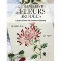 Grand livre fleurs brodées - 254