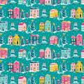 Tissu Liberty Fabrics Patch Deck the Halls Holiday Village - 34