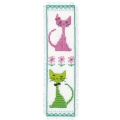 Kit marque-page chat rose et vert - 4
