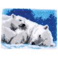 Kit tapis au point noué ours polaire 53x39 - 4