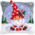 Kit coussin au point noué gnome de Noël - 4