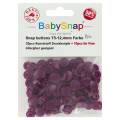 Bouton pression plastique BabySnap® rond prune - 408