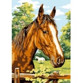 Canevas antique Luc 32/50 - Cheval - 47
