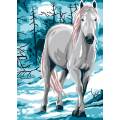 Canevas antique Luc 32/50 - Snow, le cheval - 47